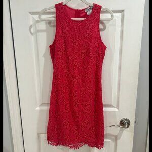 women's floral crew neck mini dress